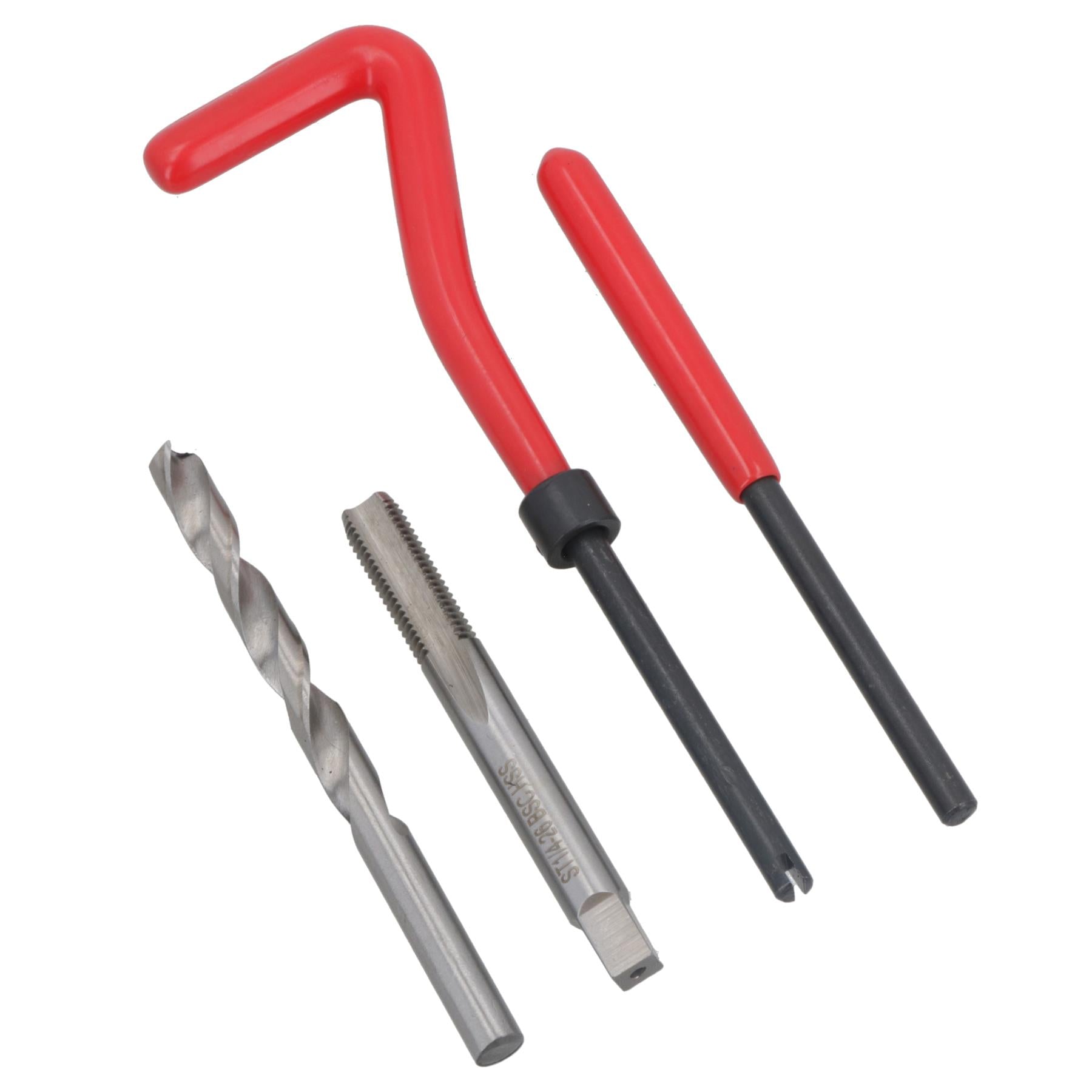 1/4 x 26 BSC Thread Repair Cutter Kit Helicoil Set for Damaged Threads 14pc