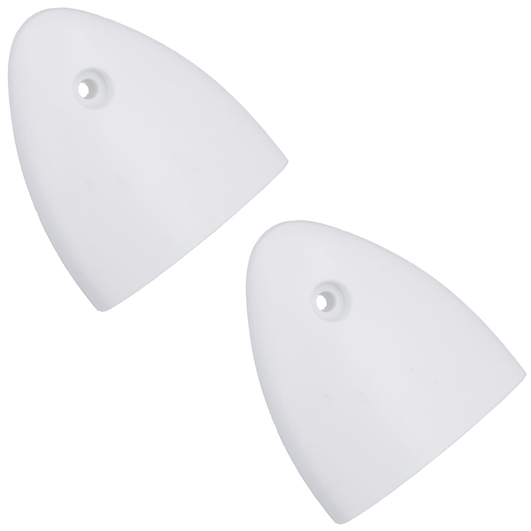 Air Vent Scoop Drain Cover Clamshell Shell Shaped White 56x50x12mm