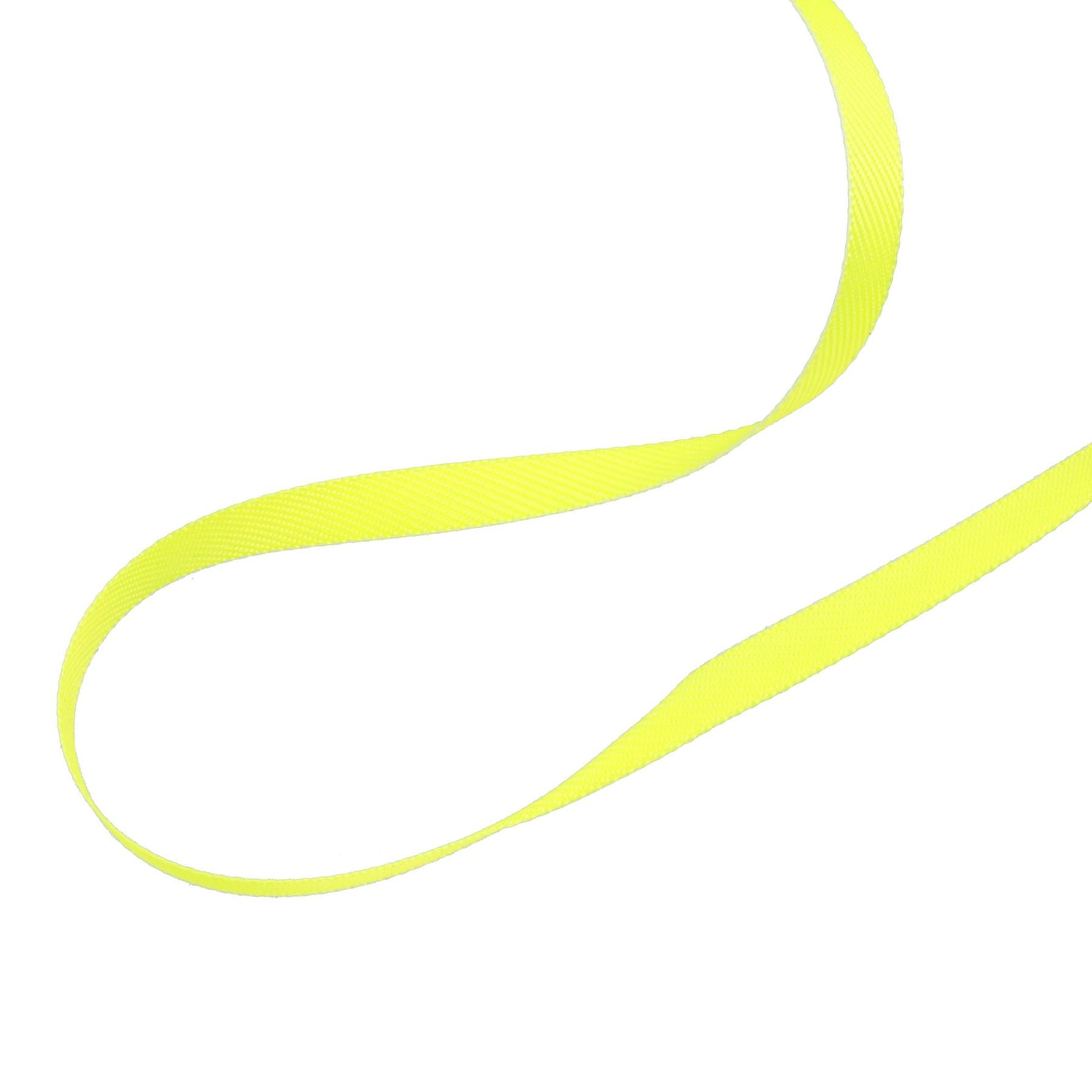 Petite laisse rétractable réfléchissante jaune fluo de 5 m pour promenade de chien (15 g)