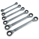 8mm – 19mm Double Ended Ring Gear Ratchet Spanner Wrench Set 6pc 12 Sizes