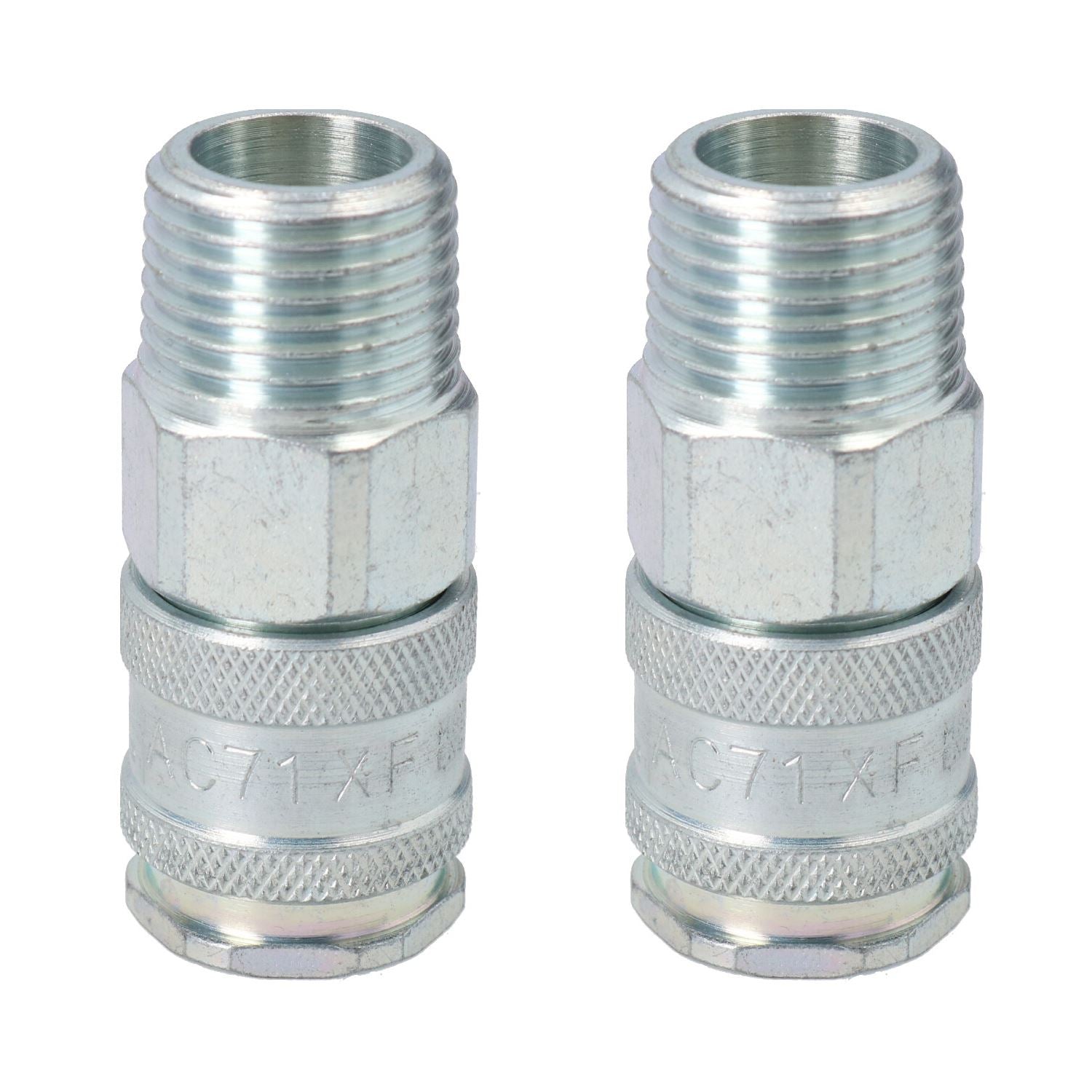 PCL XF Female Coupling Male 1/2" BSP Thread Air Hose Fitting Coupler AC71JM Pair