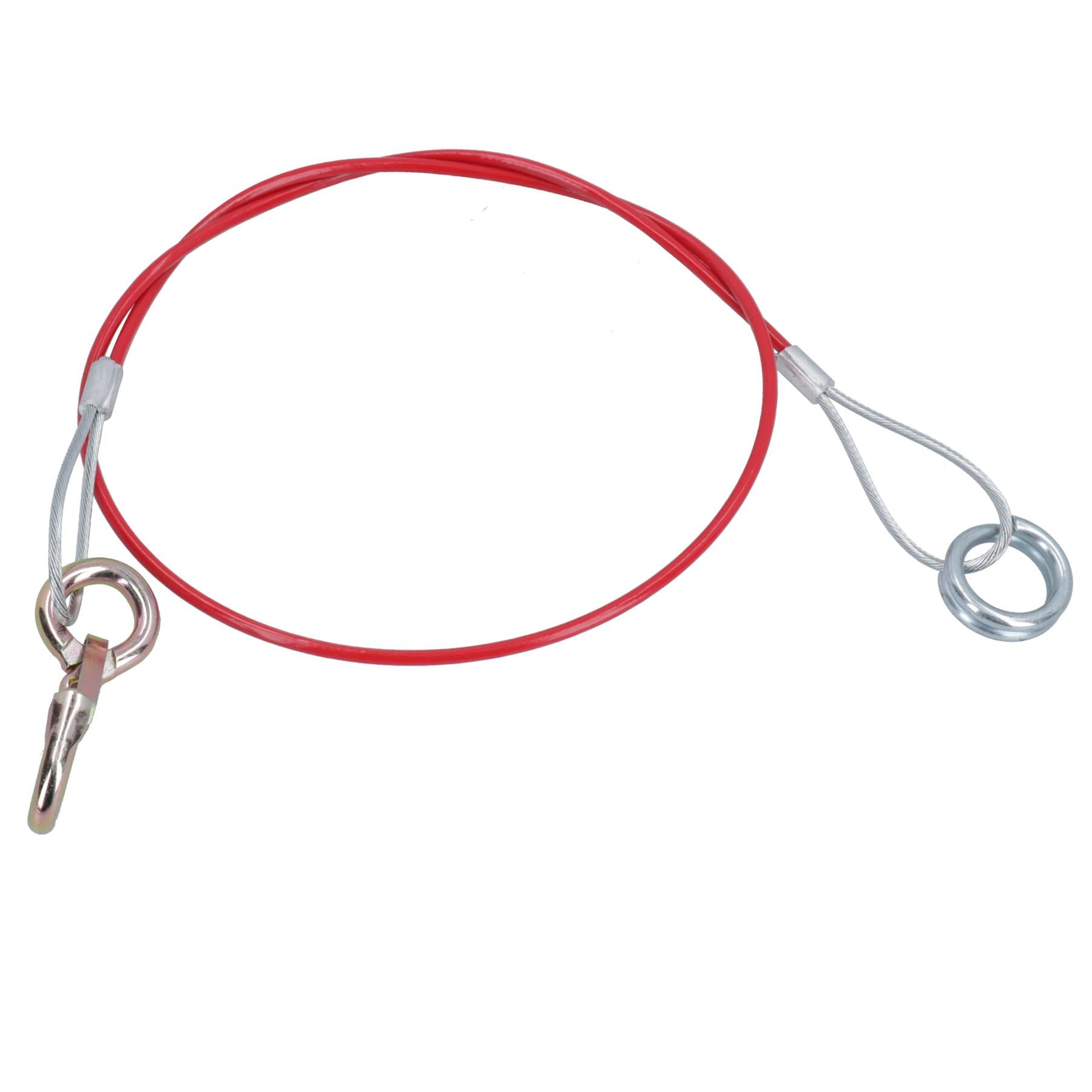 Breakaway Towing Cable For Braked Trailers Caravans Hook And Ring PVC Coated