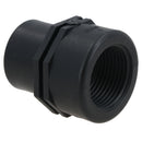 Polypropylene PP Female Threaded Pipe Reducing Socket 3/4in – 1/2in BSP