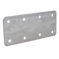 Small Internal Sleeper Straight Support Plate 85mm x 170mm Stainless Steel