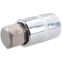 19mm Hex Bit Metric Allen Socket Male 1/2" Drive 55mm Length Strengthened Tip