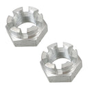 2 PACK M20 x 1.5 Slotted Castle Nut Trailer Wheel Hub Castellated Hub Bearing