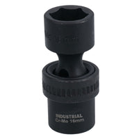10mm – 19mm 3/8in Drive Universal Swivel Wobble Metric Impact Shallow Socket