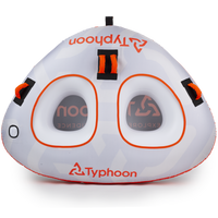 Typhoon Towable Tube Inflatable 2 Person 57in x 76in Watersport Boat Duo Surge
