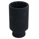 33mm 1/2in Drive Deep Impact Socket for VW Golf Front Axle Hub Nut 12 Point