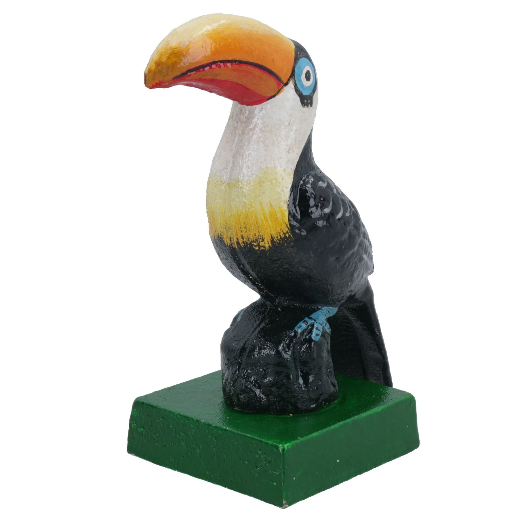 Toucan Exotic Bird Cast Iron Statue Figure Trophy Ornament Sculpture Desk Shelf