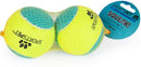 2PK Large Squeaky Tennis Balls Puppy Dog Chuck Fetch Play Time- 8cm