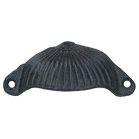 Furniture Door Pull Handle Cast Iron Cupboard Drawer Chest Shell Cup Clam