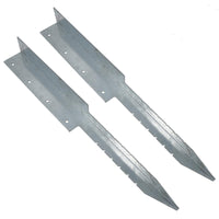 Garden Double Sleeper Corner Support Galvanised Stake Spike 670mm Long