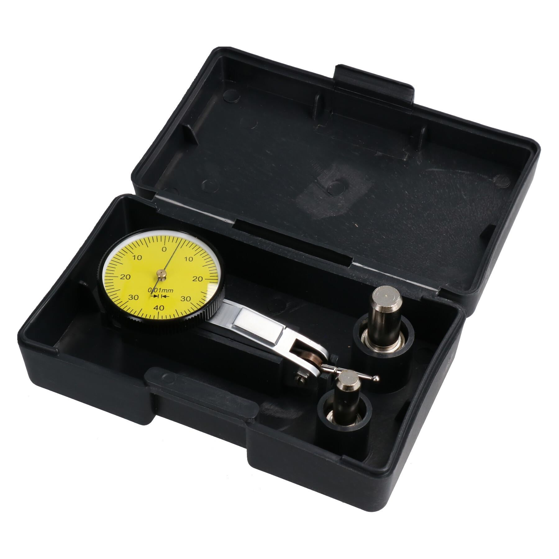 Lever Type Metric Dial Test Indicator & Magnetic Base Stand DTI Gauge Clock