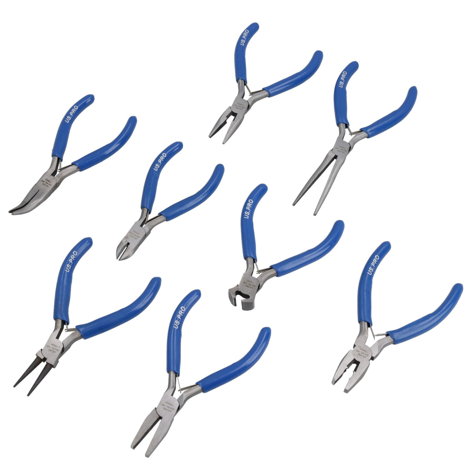 Mini Plier Set Craft Jewellery Making Cutters Long Nose Circlips Engineers 8pc Set