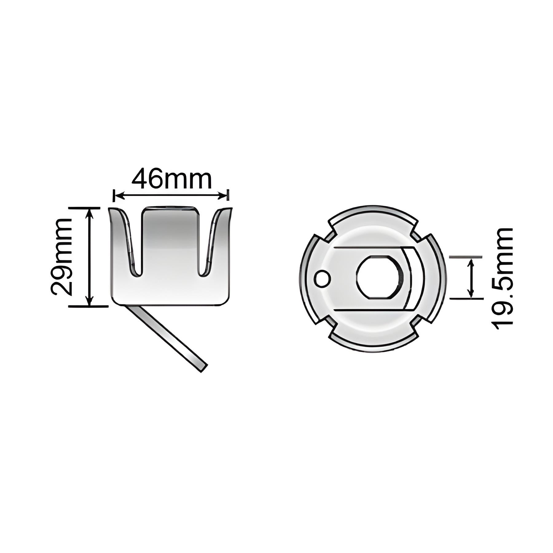 Support de prise/fiche électrique pour remorque/caravane TR097