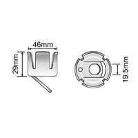 Support de prise/fiche électrique pour remorque/caravane TR097