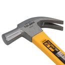 16oz Claw Hammer With Fibreglass Handle Rip Nail Pull Screw Remover Removal