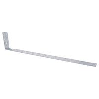 Horizontal Heavy Duty X Restraint Strap 600mm Length 100mm Bend Galvanised