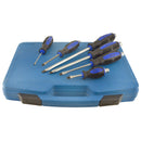 12pc Go Through Industrial Screwdriver Set Philips & Flat Head with Hex Shank