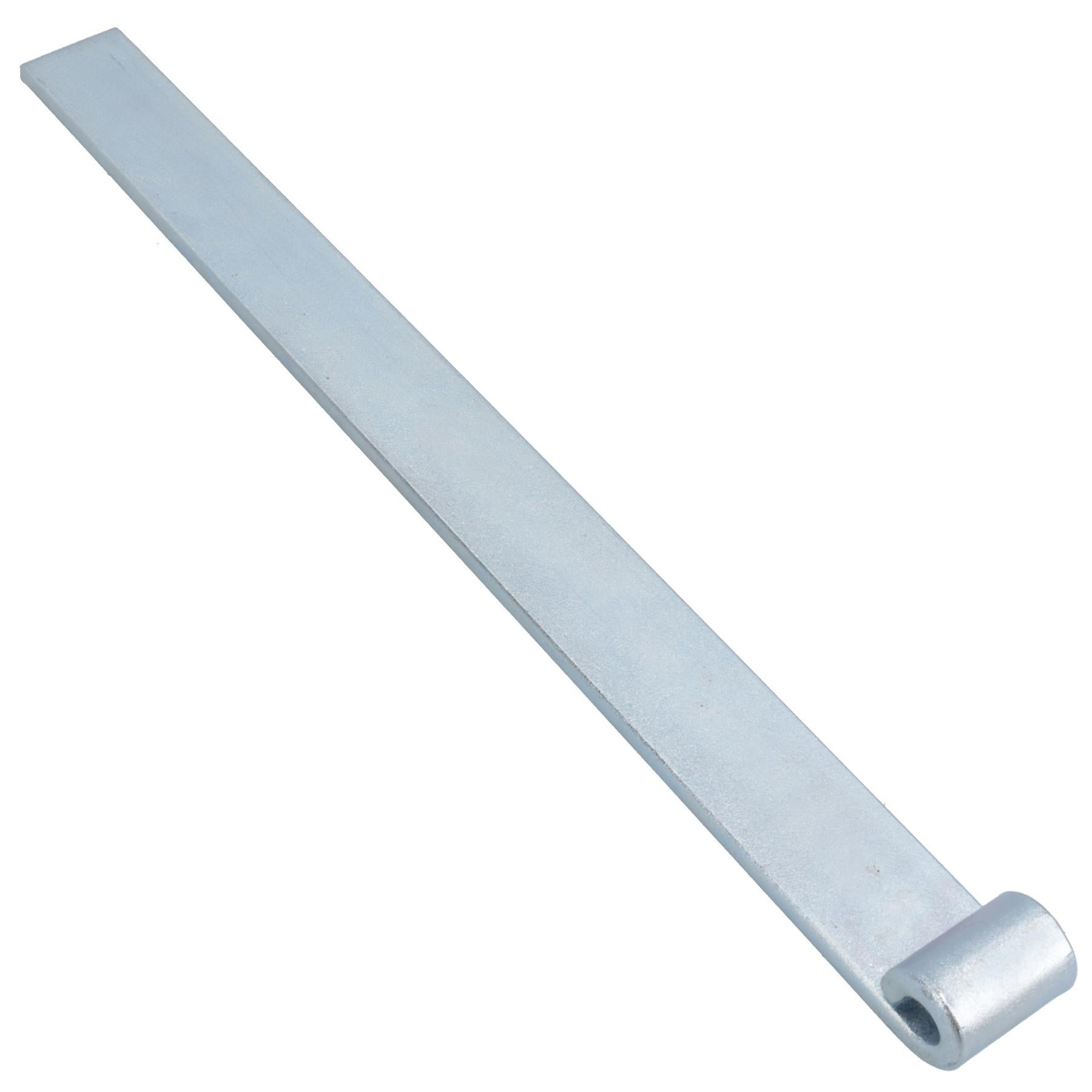 Charnière droite de hayon à sangle HD pour broches de 12 mm, longueur 460 mm, plaquée zinc