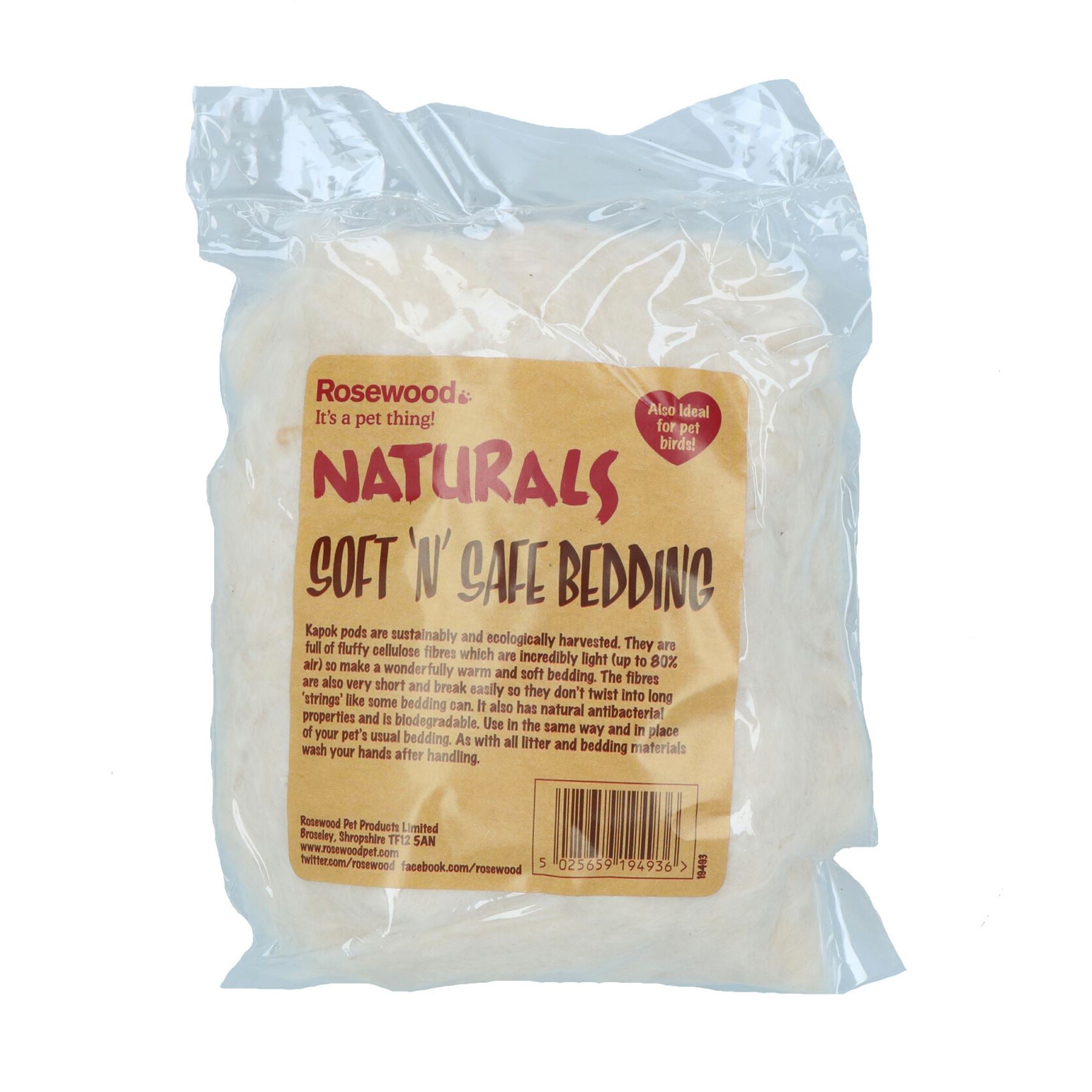 1PK Soft n Safe Hypoallergenic, Anti-bacterial & Biodegradable Animal Bedding 20g