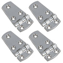Polished Door Hinge Stainless Steel 76mm x 38mm 316 Long Marine Cabin Hatch