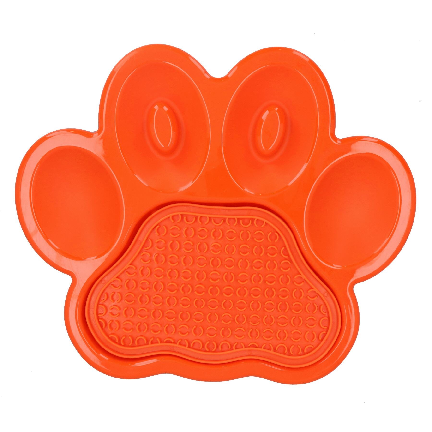 Orange Paw Interactive Dog Slow Feeder & Lick Mat Dog Food Accessories
