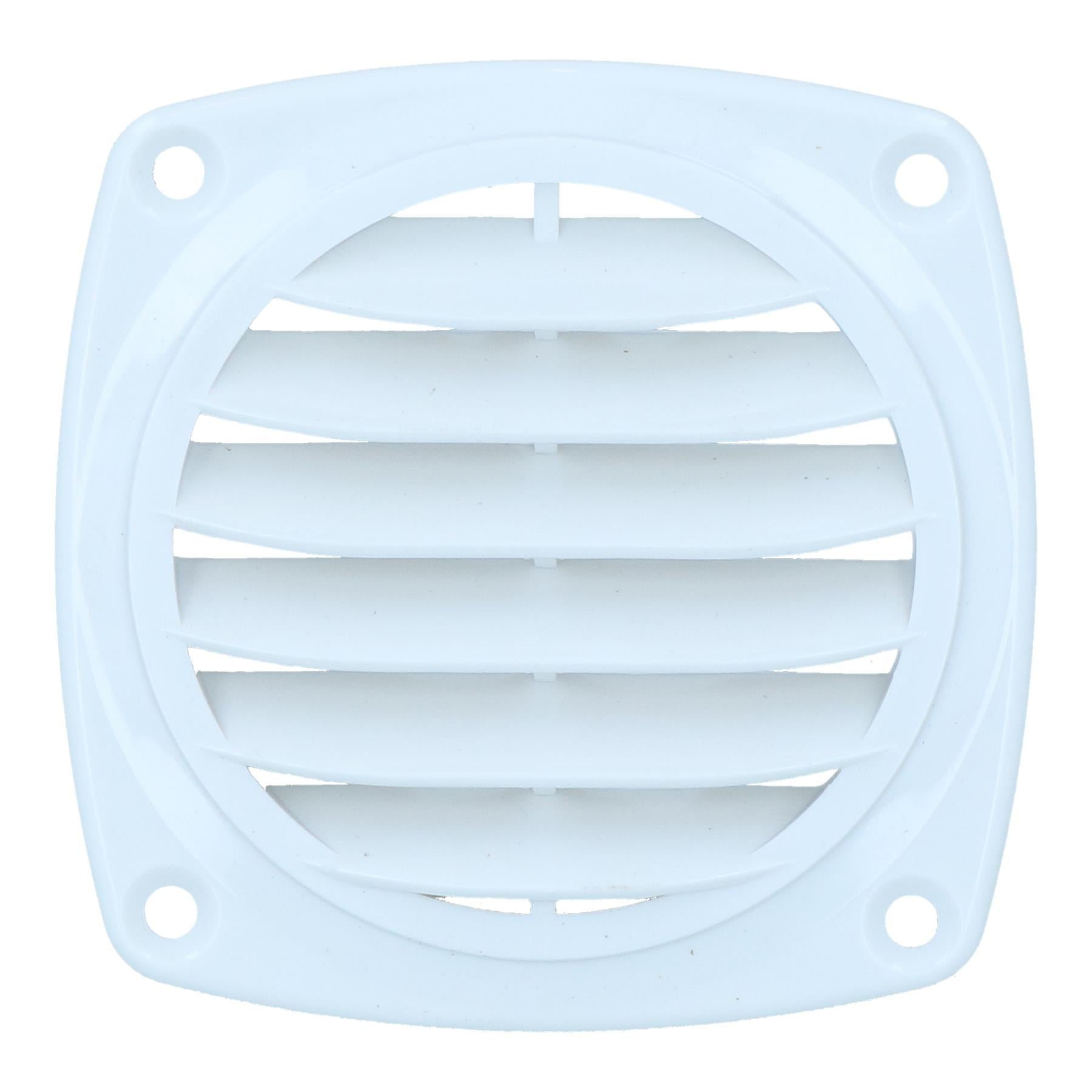 2,5" Kanal-Lamellen-Entlüftungsgitter, hochwertiger Ventilatorgrill für Boote, Wohnwagen und Wohnmobile