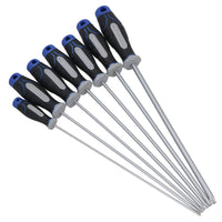 Lot de 6 tournevis Torx Star extra longs et inviolables T10 – T30, lame de 250 mm