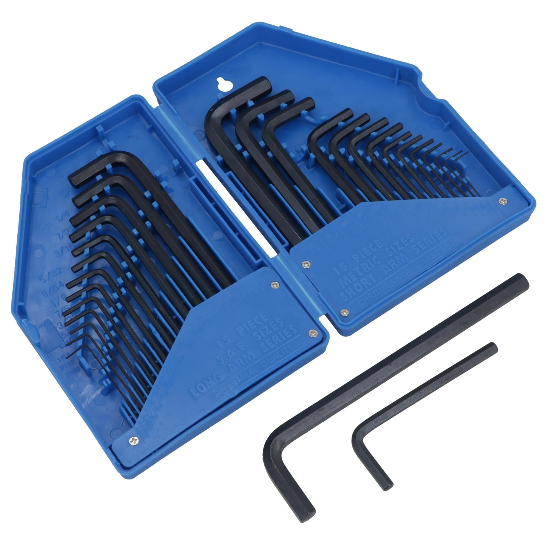 Inbusschlüssel-Satz, 30-teilig, metrisch 0,7 mm – 10 mm / imperial / AF 0,02 – 3/8 TE713