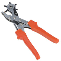 Heavy Duty Revolving Leather Punch Pliers Round Hole Marker Belt Strap 6 Sizes