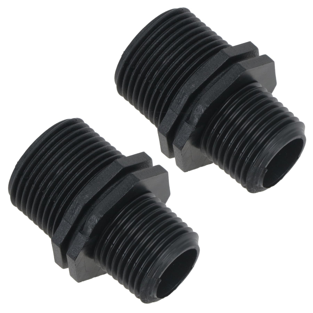 Polypropylene PP Male Threaded Pipe Reducing Nipple 3/4in x 1/2in BSP