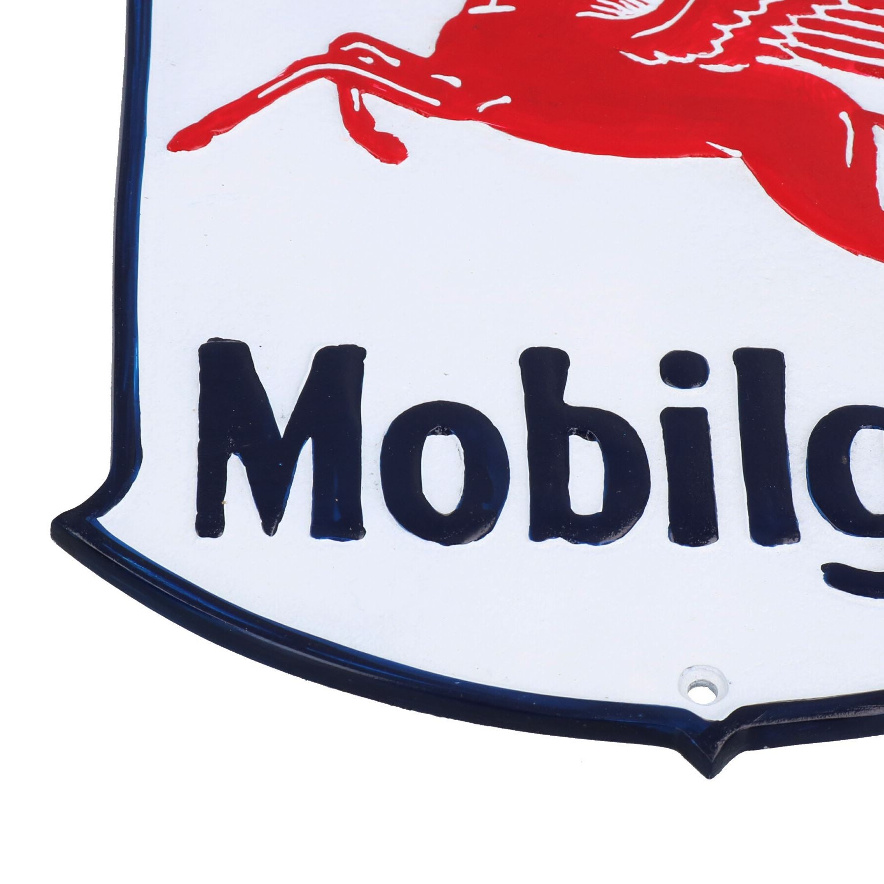 Mobilgas Aluminium Schild Schild Tür Wand Garage Benzin Öl Werkstatt Garage