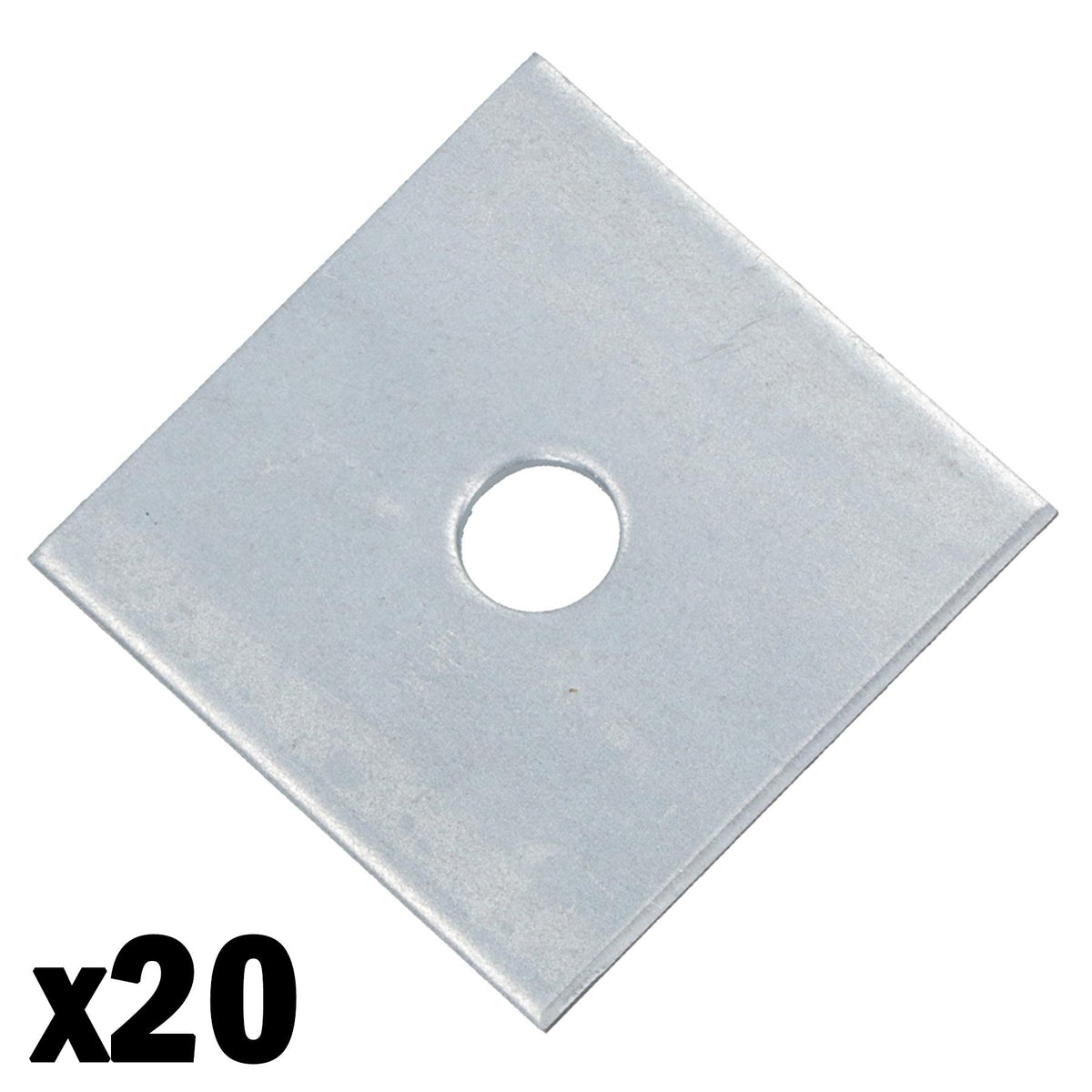 Square Plate Washer M10 50mm x 50mm Galvanised Timber Wood Fastener