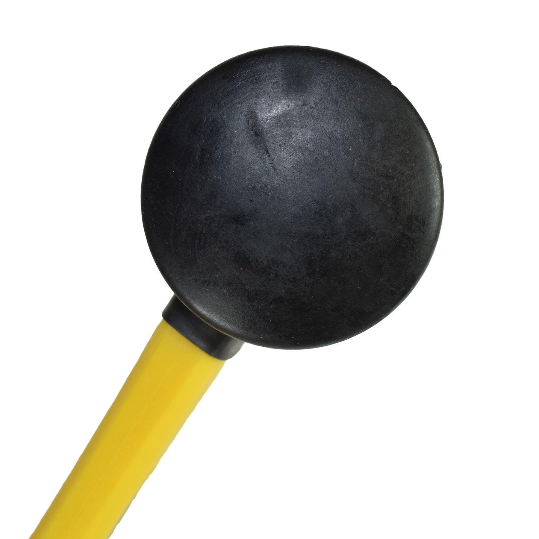 16oz Black Rubber Mallet Non marking Hammer With Fibreglass Handle Shaft