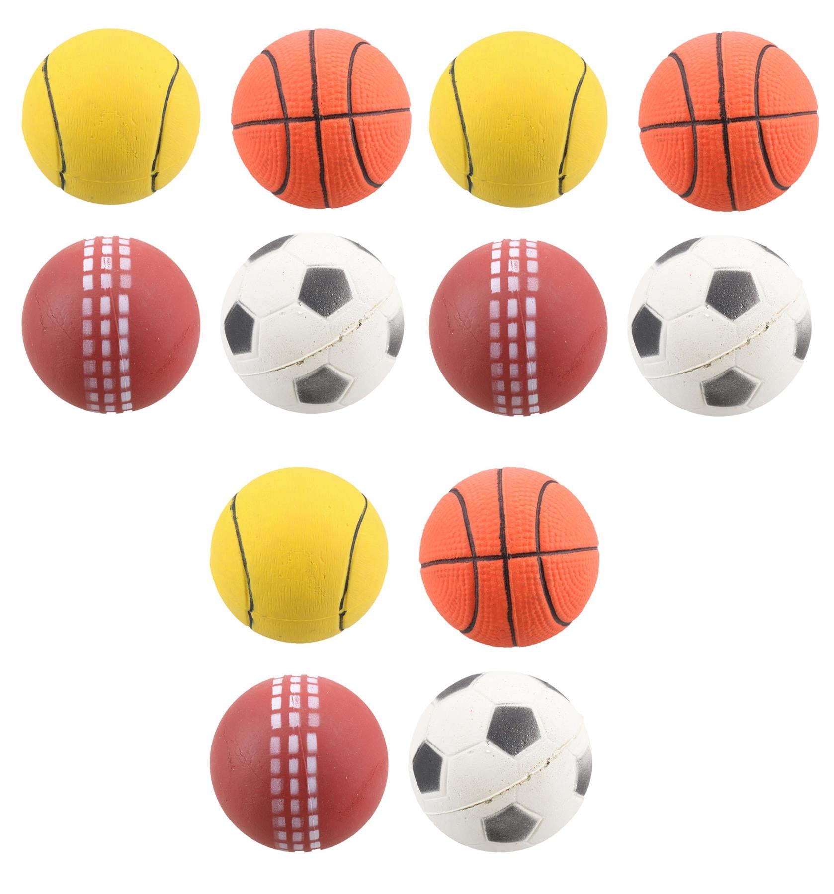 Dog Puppy Play Time Rubber Bouncy Small Sports Ball 6cm 12PK