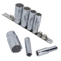 Douilles Whitworth BSF BSW 3/8" peu profondes et profondes 14 pièces 12 pans Bi-Hex