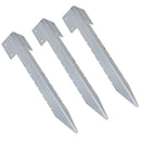 Garden Sleeper Single Corner Support Galvanised Stake Spike 440mm Long