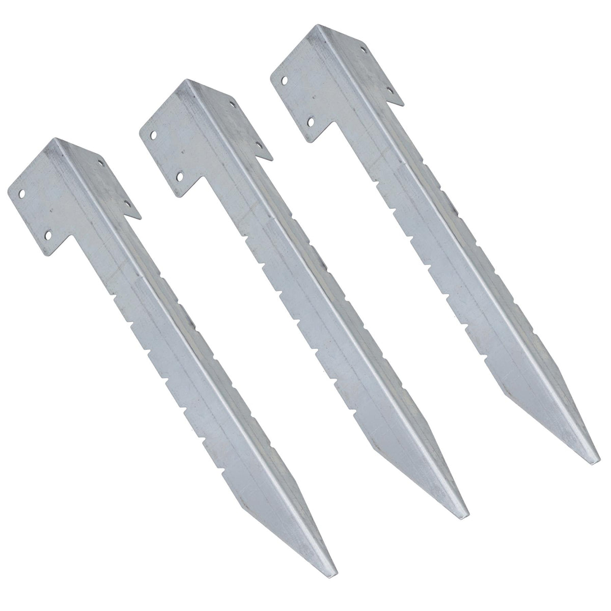 Garden Sleeper Single Corner Support Galvanised Stake Spike 440mm Long