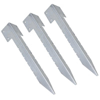 Garden Sleeper Single Corner Support Galvanised Stake Spike 440mm Long