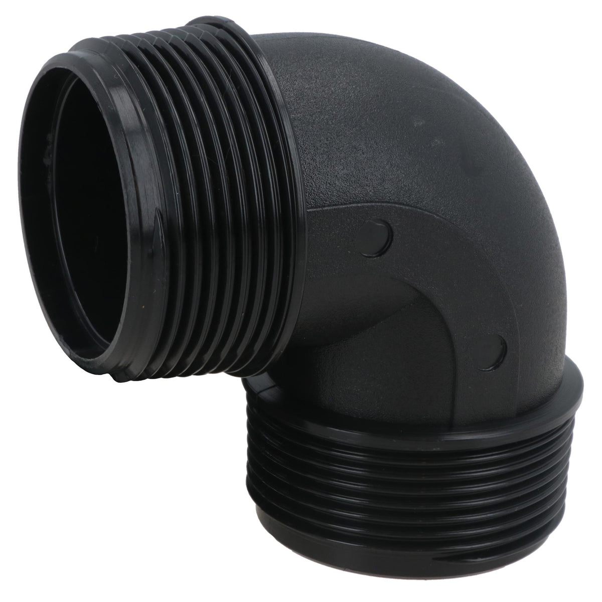 Polypropylene PP 1-1/2in BSP Male x Male Threaded 90° Elbow Connector