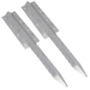 Garden Double Sleeper Straight Support Spike Stake Stainless Steel 670mm