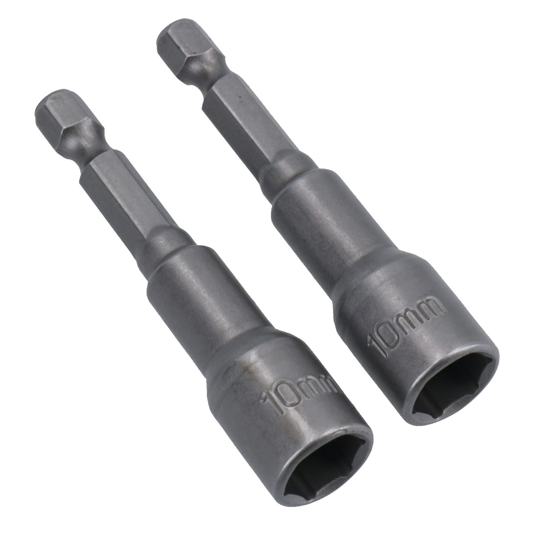 10mm + 13mm Magnetic Power Nut Setter Socket Driver with 1/4in Hex Shank