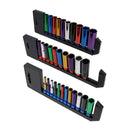 Douilles à code couleur profondes métriques mixtes 1/4" 3/8" + 1/2" 4 - 24 mm 32 pièces