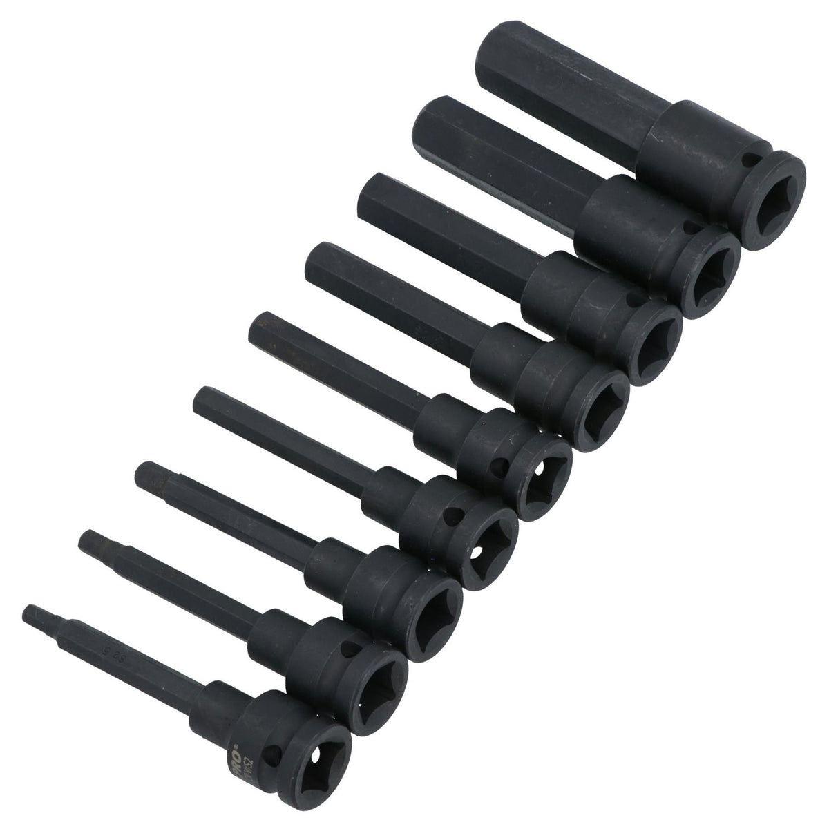 Metric Deep Impact Allen Hex Key Sockets 1/2in Drive 5 – 19mm 9pc 100mm