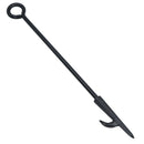 Fireplace Poker Fire Poker for Coal Wood Fires with Log Turning Hook Loop Handle