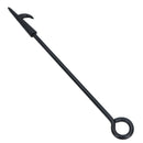 Fireplace Poker Fire Poker for Coal Wood Fires with Log Turning Hook Loop Handle