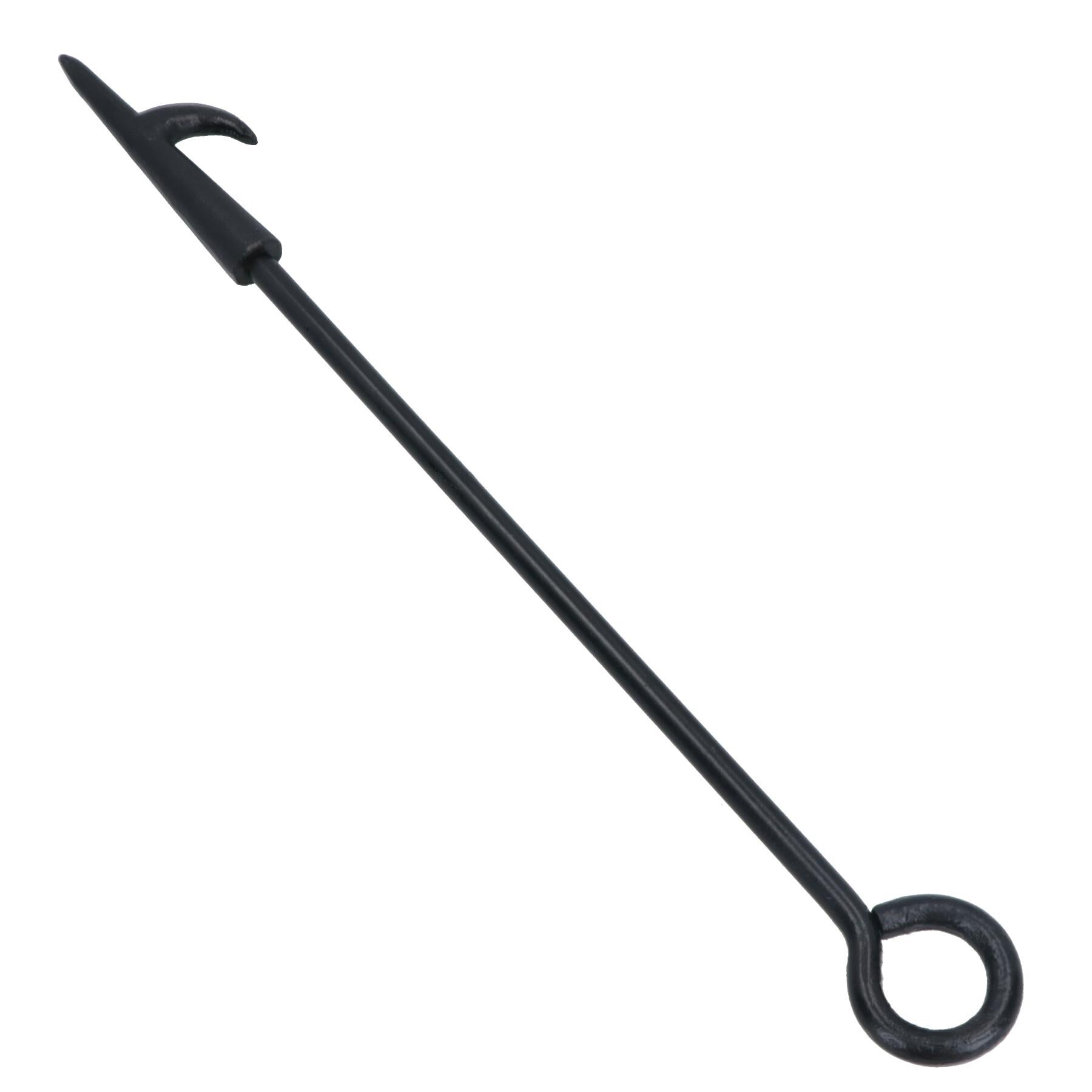 Fireplace Poker Fire Poker for Coal Wood Fires with Log Turning Hook Loop Handle