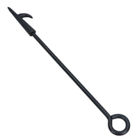 Fireplace Poker Fire Poker for Coal Wood Fires with Log Turning Hook Loop Handle